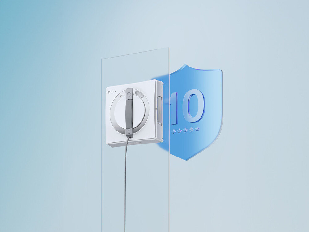 Robot do mycia okien ECOVACS Winbot W2 Pro Kompaktowy i wszechstronny waga wymiary rozmiar przenoszenie przechowywanie