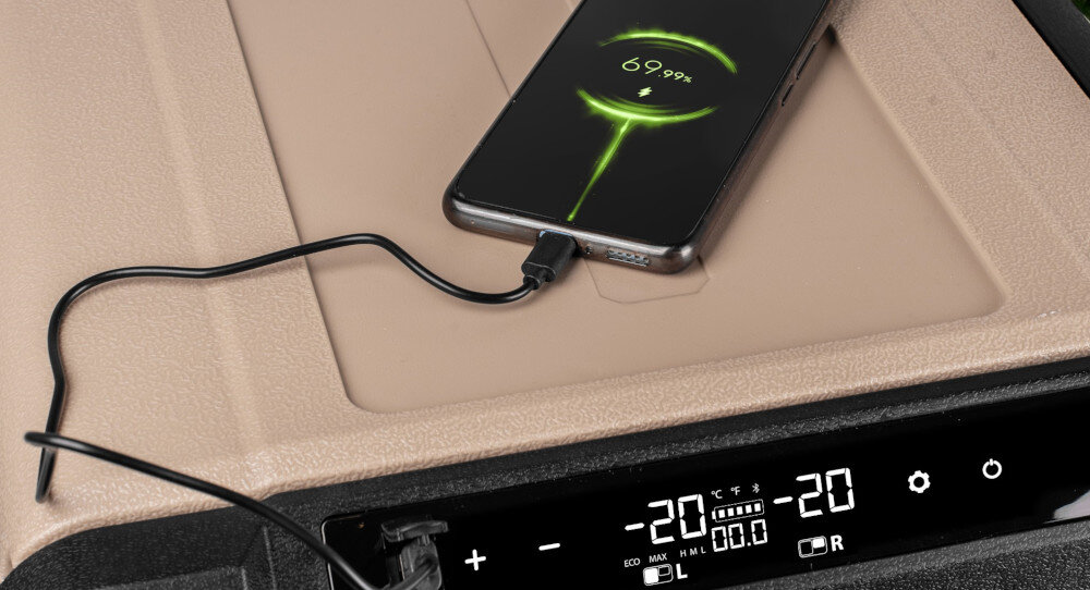 LODÓWKA TURYSTYCZNA VAYOX VA-EW39 wizualizacja Więcej niż lodówka turystyczna cicha praca 45 dB port USB solidna obudowa pełna mobilność