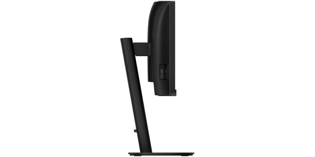 Monitor PHILIPS 34B2U3600C na białym tle - bok monitora.