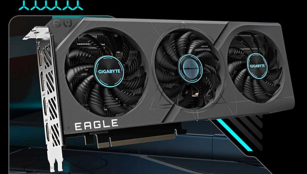 Komputer MAD DOG DIAXID605F-I12DB32 i5-13400F 32GB RAM 1TB SSD GeForce RTX4060 DLSS 3 Wi-Fi
karta graficzna GIGABYTE GeForce RTX 4060 Eagle OC 8GB DLSS 3, wydajność i realizm w grach, 8 GB pamięci GDDR6, szyna danych 128-bit,
technologia DLSS 3, 4. generacja rdzeni Tensor, 3. generacji rdzeni RT, ray tracing, system chłodzenia WINDFORCE z trzema wentylatorami i technologią Alternate Spinning