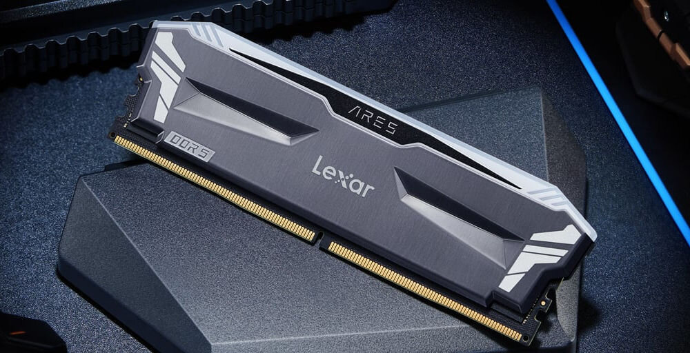 Komputer MAD DOG DIAXID605F-I12WB32WH i5-13400F 32GB RAM 1TB SSD GeForce RTX4060 DLSS 3 Wi-Fi Windows 11 Home, 
					dwa moduły pamięci LEXAR Ares Gaming, 32 GB zapasu pamięci, częstotliwość taktowania na poziomie 6000 MHz, opóźnienia cykli CL32, technologia GDDR 5,
					obsługa ECC, korekcja błędów ECC, kość pamięci na szarej podstawce