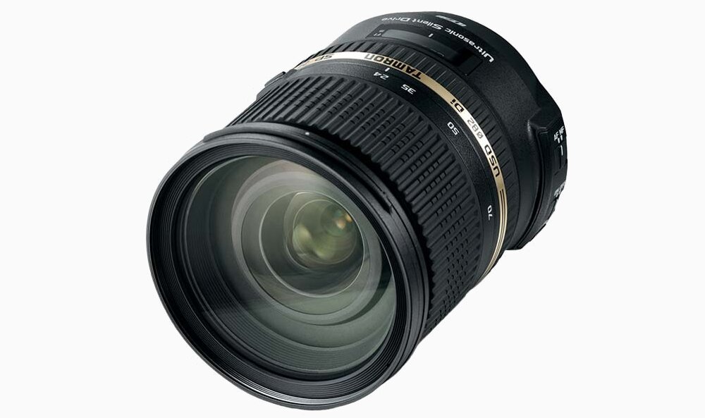 Obiektyw TAMRON SP 24-70 mm f-2.8 Di VC USD mocowanie przysłona zdjęcia