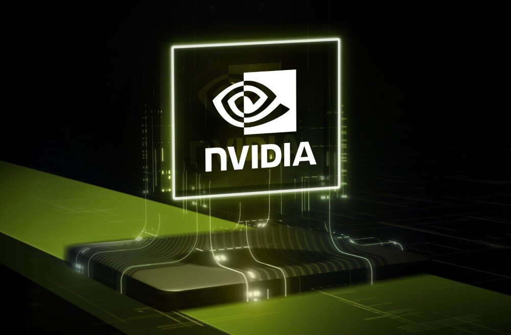 Komputer MSI MPG Trident AS 14NUC5-652EU Karta graficzna z dwoma dużymi wentylatorami, ustawiona na tle fioletowego gradientu, widok z przodu, karta graficzna, wydajność, technologie