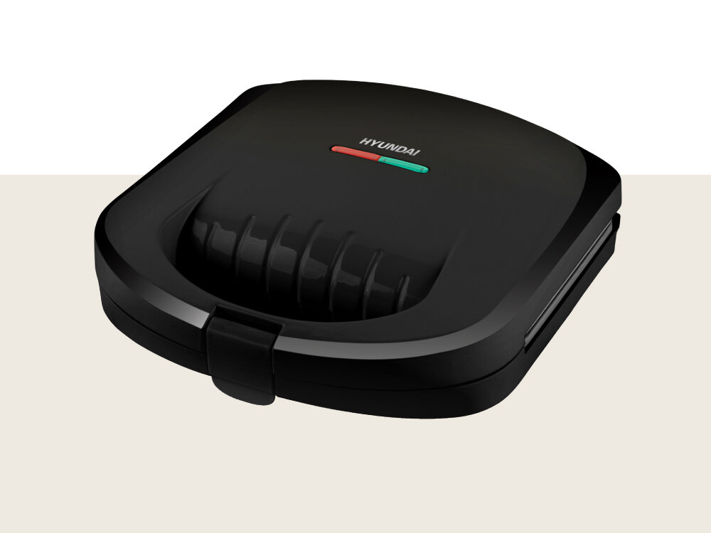 Opiekacz HYUNDAI SM625B sygnały świetlne, odpowiednia temperatura, automatyczna regulacja temperatury, odpowiednio zarumienione i chrupiące