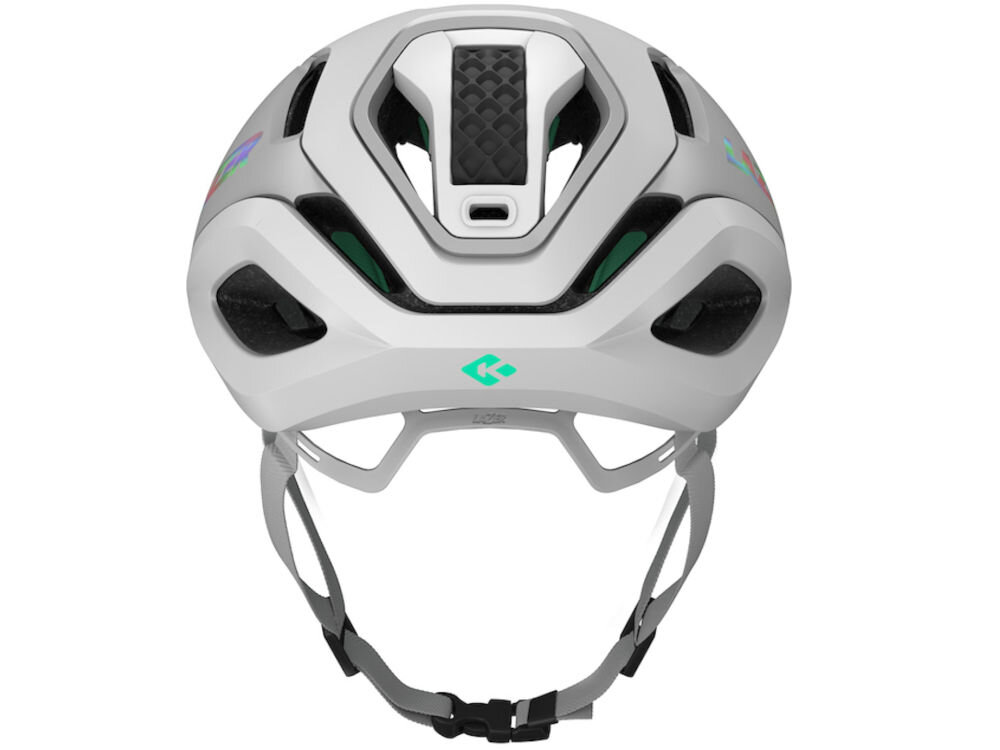 Kask rowerowy LAZER Vento KinetiCore Tył kasku Lazer Vento z widocznym pokrętłem systemu dopasowania Scroll-it i logotypem KinetiCore.