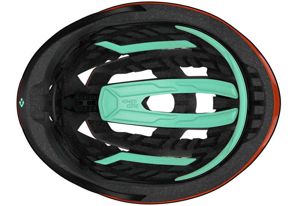 Kask rowerowy LAZER Z1 KinetiCore Pomrańczowy (rozmiar M) Polygiene Biostatic™ Stay Fresh hiegieniczna wyściółka eliminacja brzydkich zapachów