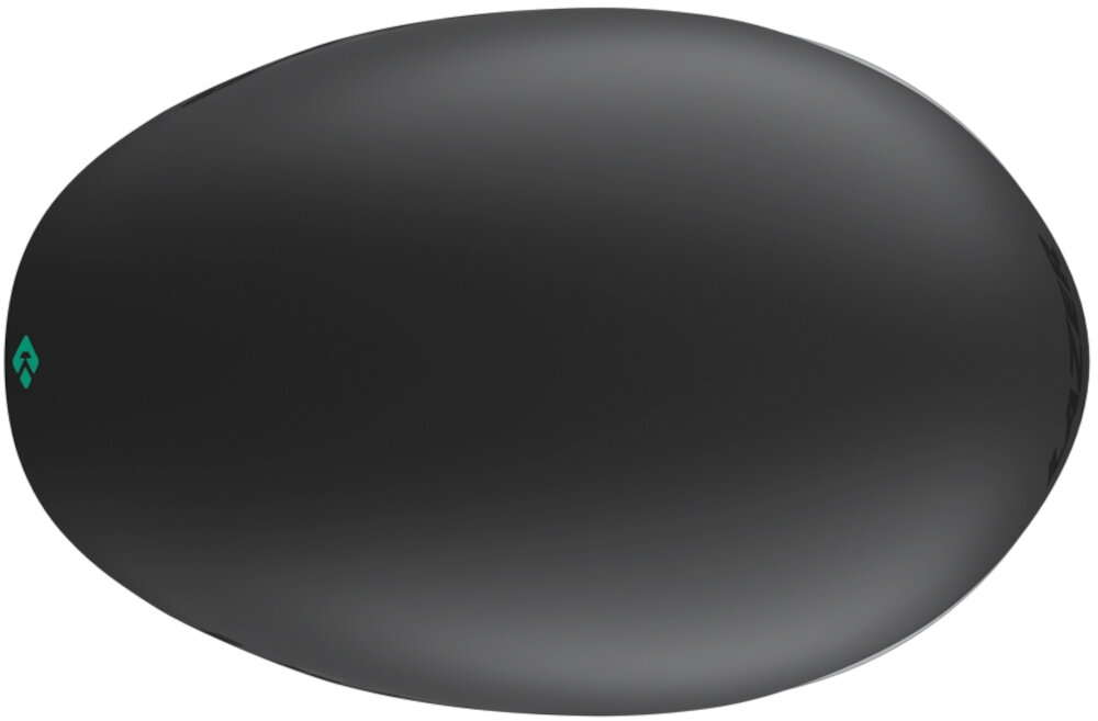 Kask rowerowy LAZER Victor KinetiCore Czarny rozmiar M kask na białym tle widoczny z góry widok na skorupę skorupa z tworzywa ABS wysoka odporność na uszkodzenia mechaniczne pomaga chronić głowę przed skutkami uderzeń trwałość materiał ABS stanowi solidną zewnętrzną warstwę kasku