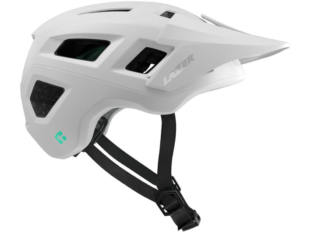 Kask rowerowy LAZER Coyote KinetiCore Biały mat MTB (rozmiar S) kask bokiem lekki mniej plastiku 5 gwiazdek virginia tech skuteczna ochrona głowy