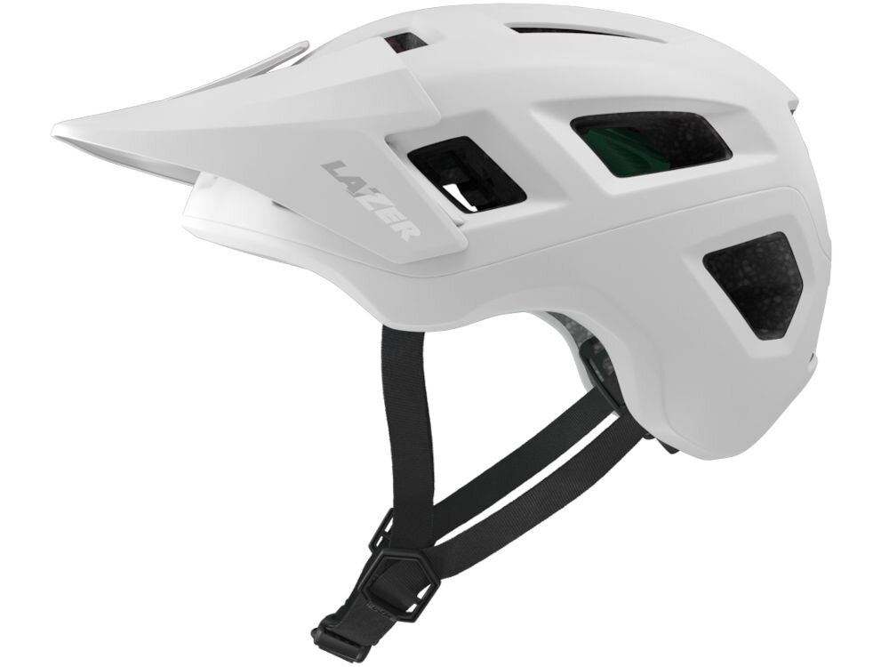 Kask rowerowy LAZER Coyote KinetiCore Biały mat MTB (rozmiar S) kask bokiem wcięcia na okulary komfortowa jazda