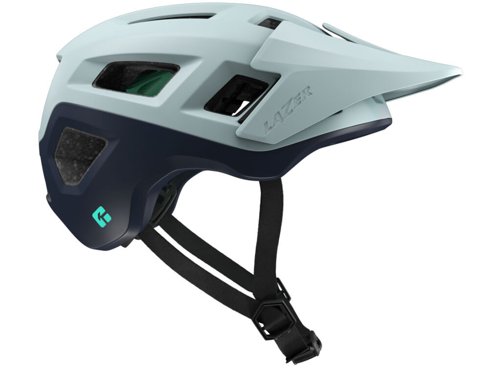 Kask rowerowy LAZER Coyote KinetiCore Niebieski mat MTB (rozmiar S) kask bokiem lekki mniej plastiku 5 gwiazdek virginia tech skuteczna ochrona głowy