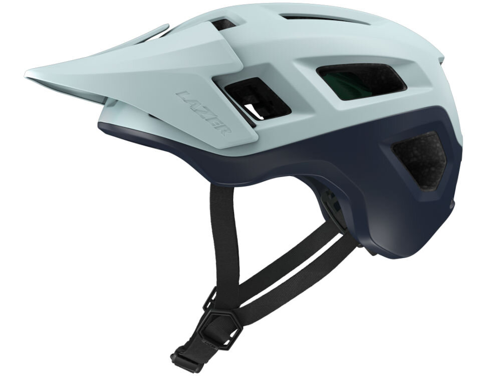 Kask rowerowy LAZER Coyote KinetiCore Niebieski mat MTB (rozmiar S) kask bokiem wcięcia na okulary komfortowa jazda