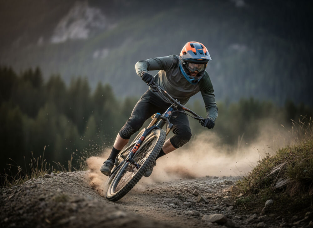 Kask rowerowy LAZER Cage KinetiCore full face z technologią ochrony rotacyjnej dla downhill i enduro