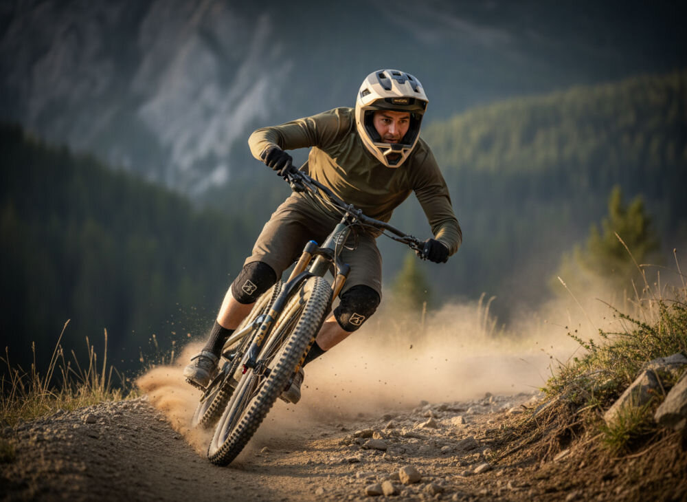 Kask rowerowy LAZER Cage KinetiCore full face z technologią ochrony rotacyjnej dla downhill i enduro