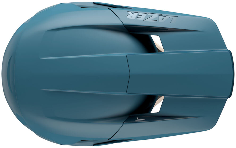 Kask rowerowy LAZER Chase KinetiCore widok z góry podkreślający aerodynamiczny kształt i konstrukcję daszka