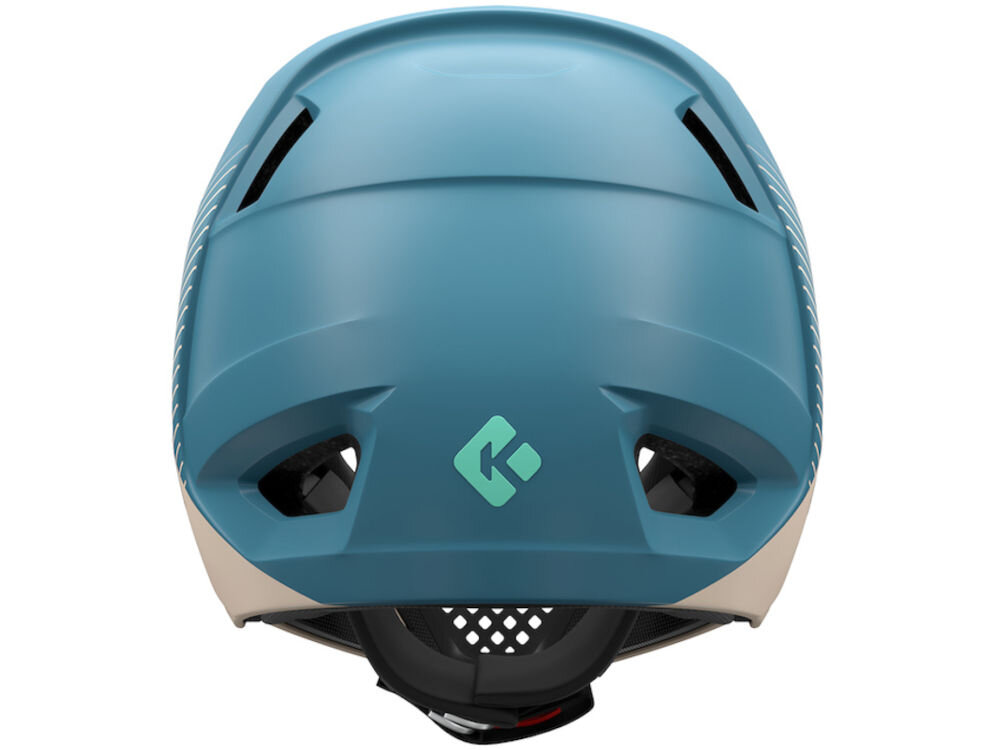 Kask rowerowy LAZER Chase KinetiCore Tył kasku Lazer Cage KinetiCore z logo technologii ochrony przed uderzeniami rotacyjnymi