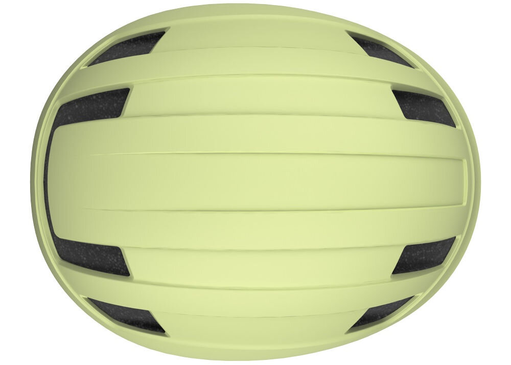 Kask rowerowy LAZER Verde KinetiCore Jasnozielony mat Miejski (rozmiar S/M) widok na kask z góry kask rowerowy certyfikat NTA 8776 e-bike S-Pedelec