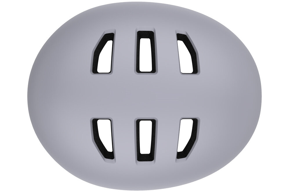 Kask rowerowy LAZER Maze KinetiCore Fioletowy Miejski(rozmiar S/M) kask na białym tle widoczny z góry 12 przemyślanych otworów wentylacyjnych wspierają obieg powietrza opatentowana technologia LAZER EcoLoc nie użyto do montażu kleju łatwy demontaż kasku i właściwe posortowanie odpadów