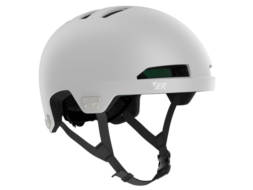 Kask rowerowy LAZER Maze KinetiCore Biały Miejski(rozmiar S/M) kask na białym tle widoczny od przodu pod skosem rekreacyjnych kolarzach miejskich lekkiej konstrukcji z poliwęglanu wewnętrznej warstwie EPS skuteczną ochronę przy zachowaniu wygody użytkowania Strefa kontrolowanego zgniotu ogranicza ryzyko kontuzji poczucie kontroli podczas jazdy