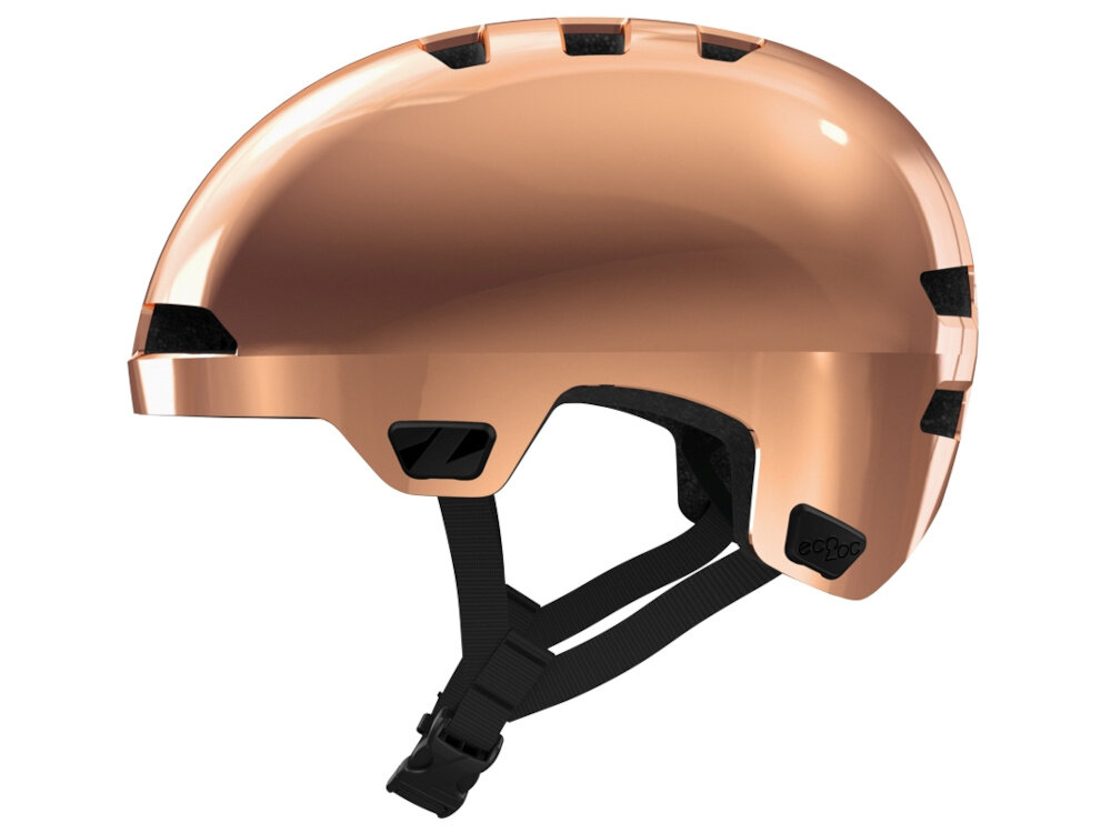 Kask rowerowy LAZER Maze KinetiCore Miedziany Miejski(rozmiar S/M) kask na białym tle widoczny z boku bezpieczeństwo komfort wsparcie