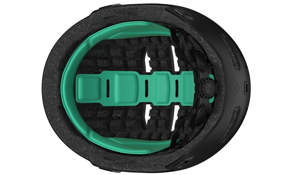 Kask rowerowy LAZER Maze Jr KinetiCore Czarny dla Dzieci (rozmiar S/M) kask na białym tle widoczny od wewnątrz wnętrze kasku wyposażono w miękką wyściółkę komfort materiał EPS skutecznie pochłania energię lekki waga około 390 g homologacje CE EN 1078 CPSC i ASTM spełnienie norm bezpieczeństwa kask został przetestowany pod kątem realnych zagrożeń zapewnia ochronę