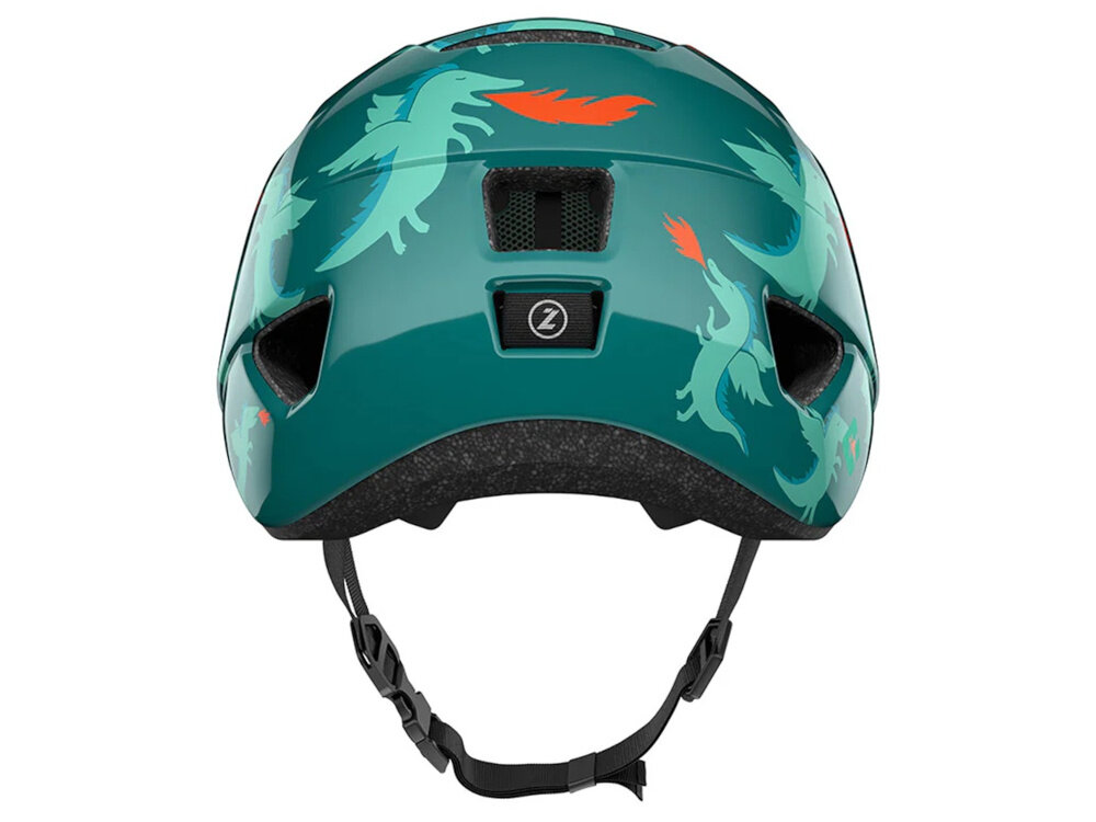 Kask rowerowy LAZER Nutz KinetiCore 2.0 Zielony dla Dzieci (rozmiar 50-56) kask na białym tle widoczny od tyłu system Advanced TurnSys precyzyjna regulacja obwodu w zakresie 50–56 cm intuicyjne pokrętło ułatwia obsługę stabilne dopasowanie utrzymuje kask we właściwej pozycji bezpieczeństwo na trasie na pokrętle znajduje się odblaskowa naklejka dziecko będzie dobrze widoczne na trasie