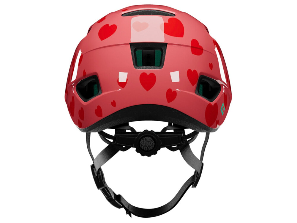 Kask rowerowy LAZER Nutz KinetiCore 2.0 Czerwony dla Dzieci (rozmiar 50-56) kask na białym tle widoczny od tyłu system Advanced TurnSys precyzyjna regulacja obwodu w zakresie 50–56 cm intuicyjne pokrętło ułatwia obsługę stabilne dopasowanie utrzymuje kask we właściwej pozycji bezpieczeństwo na trasie na pokrętle znajduje się odblaskowa naklejka dziecko będzie dobrze widoczne na trasie