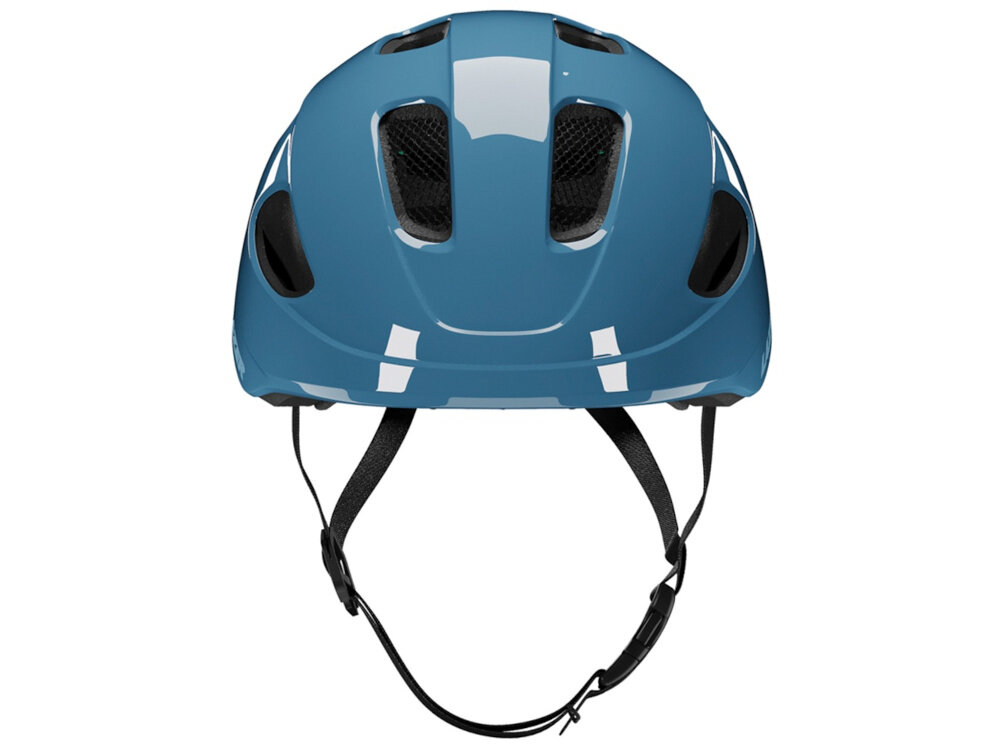 Kask rowerowy LAZER Nutz KinetiCore 2.0 Niebieski dla Dzieci (rozmiar 50-56) kask na białym tle widoczny od przodu bezpieczeństwo ochrona komfort bezpieczna jazda na rowerze