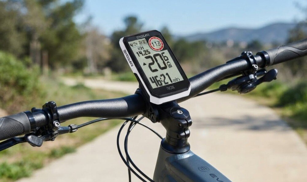 Licznik rowerowy SIGMA Rox 4.0 Endurance Sensor Set Biały Podświetlany