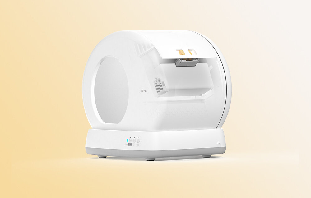 Inteligentna kuweta dla kota UBPET C10 Dużo miejsca, łatwe wejście Odpowiednia wysokość progu ułatwia wchodzenie do środka