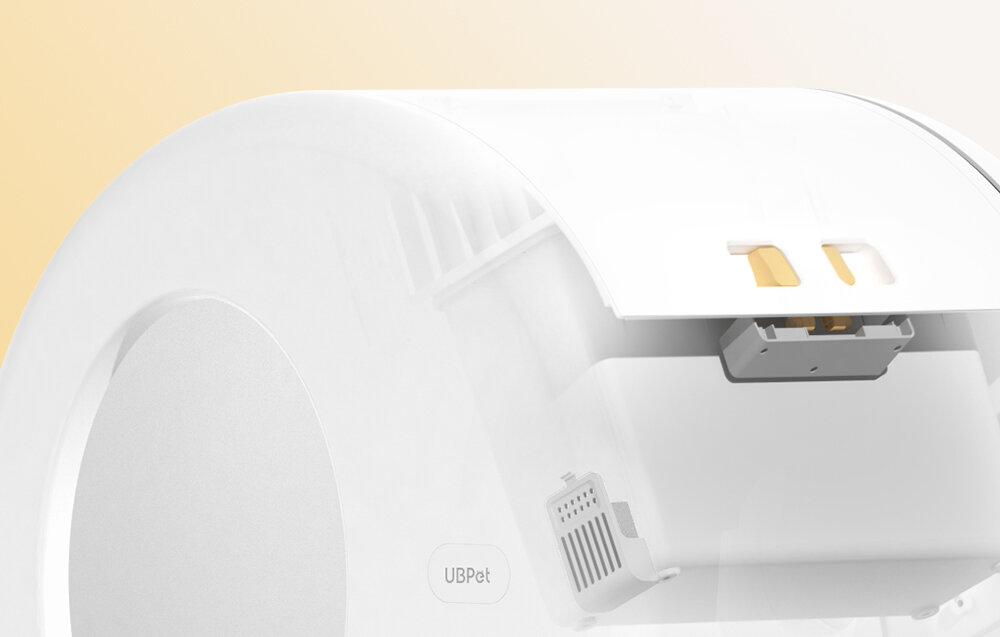 Inteligentna kuweta dla kota UBPET C10 Automatyczne usuwanie odpadów  oddziela zabrudzony żwirek i kieruje go do zamkniętego worka System dezodoryzacji