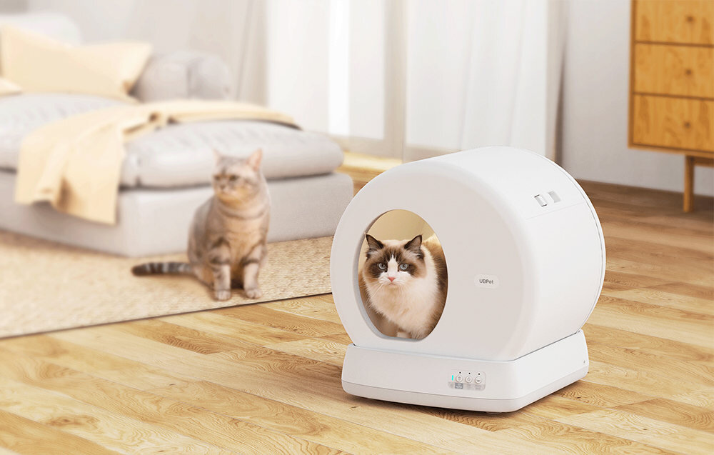 Inteligentna kuweta dla kota UBPET C10 Ochrona podczas użytkowania  Wbudowane czujniki w bezpiecznych warunkach każdego dnia