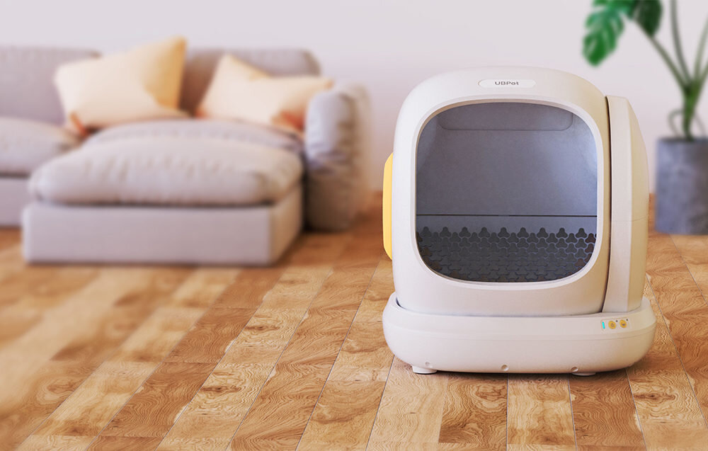 Inteligentna kuweta dla kota UBPET C20 Wygoda i higiena samodzielnie oddziela czysty żwirek od zanieczyszczeń z aplikacją mobilną pojemność system neutralizacji zapachów dla kotów o wadze od około 1,5 kg do 10 kg 