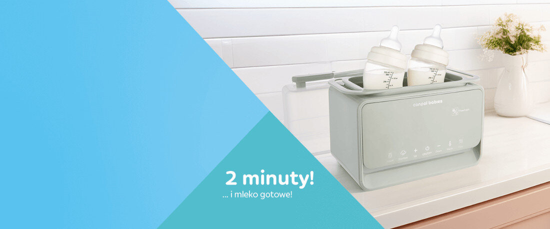Podgrzewacz do butelek CANPOL BABIES ze sterylizatorem 12/218 7w1 Zielony wygląd design prezentacja wizualizacja Dla każdej mamy