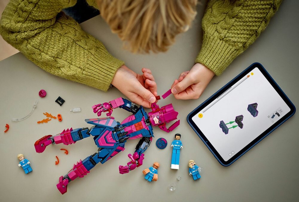 LEGO 76316 Marvel Figurka Fantastycznej Czwórki kontra Galactus zdolności manualne rozwój budowanie zestawu
