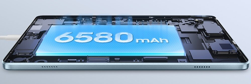 Tablet BLACKVIEW Tab 70 bateria 6580 mAh długi czas pracy ładowanie USB-C kabel USB-C do USB-C