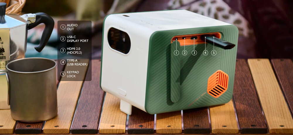 Projektor BENQ GS50 porty