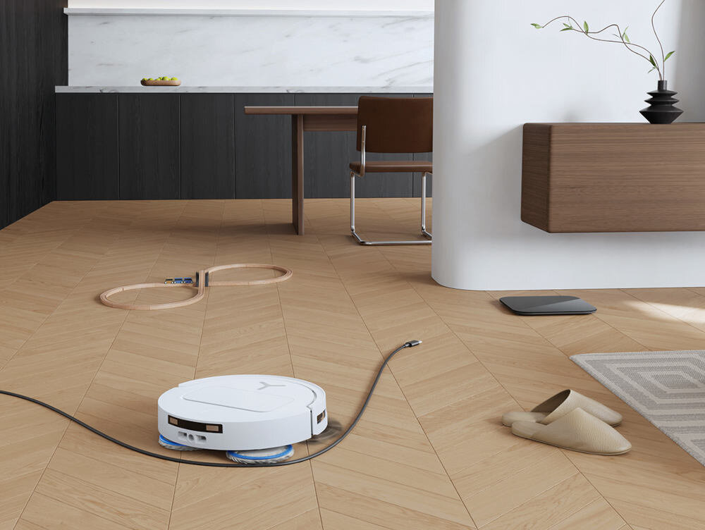Робот-пилосос ECOVACS Deebot T50 Pro Omni White, AIVI 3D 3.0 TrueMapping 2.0, сканування оточення, уникнення перешкод, прибирання, оптимізація маршруту, камера зі штучним інтелектом