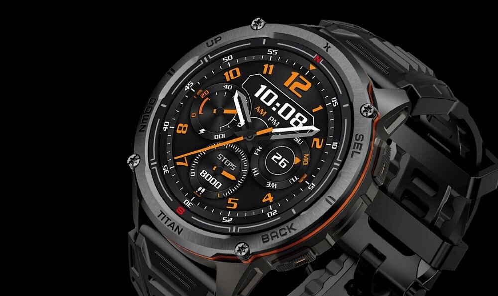 Smartwatch MAXCOM FW111 Titan Chronos GPS - zegarek, wyswietlacz, rozdzielczosc, zarysowania, uszkodzenia, pokrycie barw, ostrosc