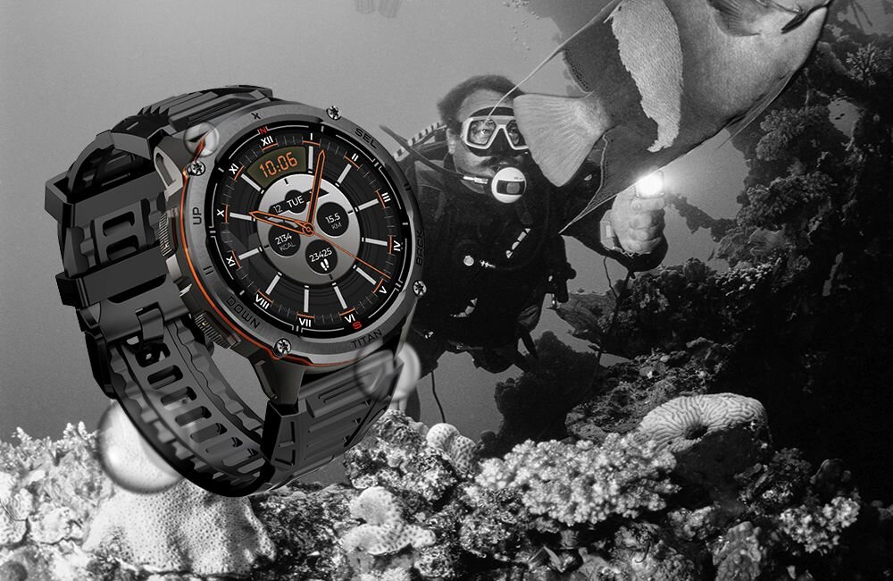 Smartwatch MAXCOM FW111 Titan Chronos GPS - tempo, postep, cele treningowe, kontrola, puls