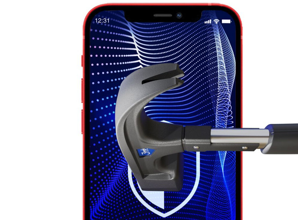 Szkło hartowane 3MK Flexible Glass Pro do Apple iPhone - wspolczynnik twarosc 8H bakterie wirusy ochrona wzmocnienie