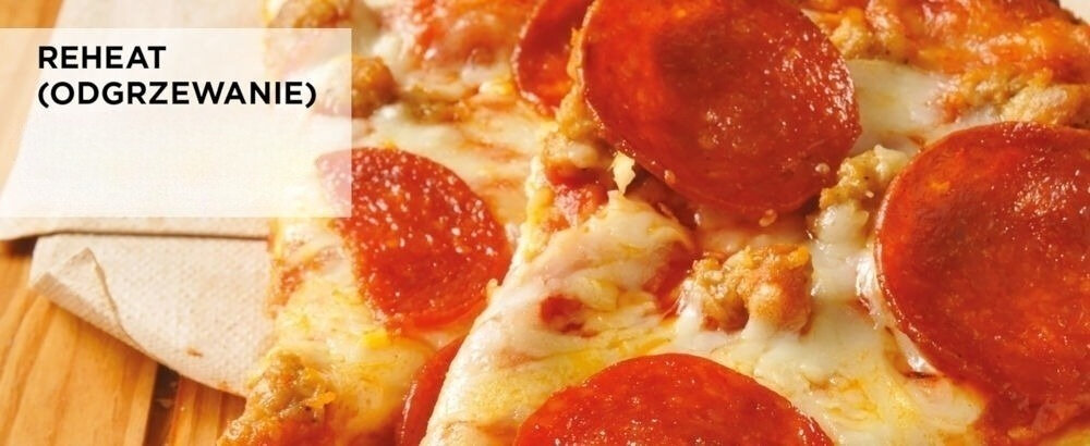 Air Fryer Frytkownica beztłuszczowa NINJA AF200EU z podwójnym koszem zdjęcie pizzy z bliska ser salami kawałek deski w rogu odgrzewanie program ratunkowy przywraca świeżość smak jak świeżo przygotowane chrupkość i elastyczność pełnia smaku ulubionych dań przywrócenie właściwej temperatury konsystencji i aromatu
