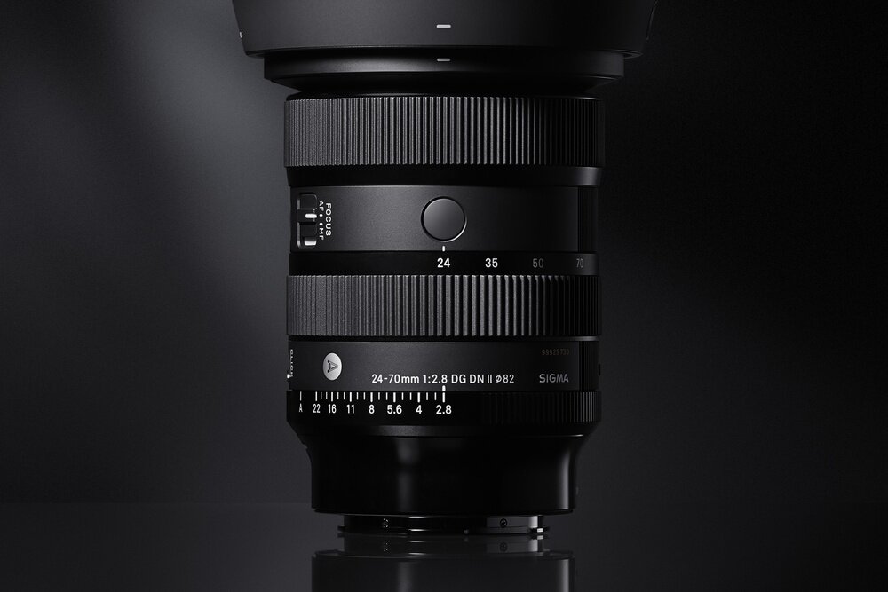 Obiektyw SIGMA A 24-70mm f-2.8 DG DN II kadr na pierścienie