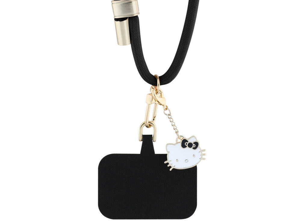 Hello Kitty Patch & Kitty Head Charm - regulowana smycz, metal, nylon, wygoda