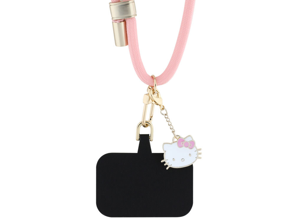 Hello Kitty Patch & Kitty Head Charm - regulowana smycz, metal, nylon, wygoda
