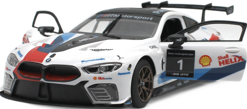 Samochód zdalnie sterowany RASTAR BMW M8 GTE zabawa wyścigi powierzchnia materiał zasilanie