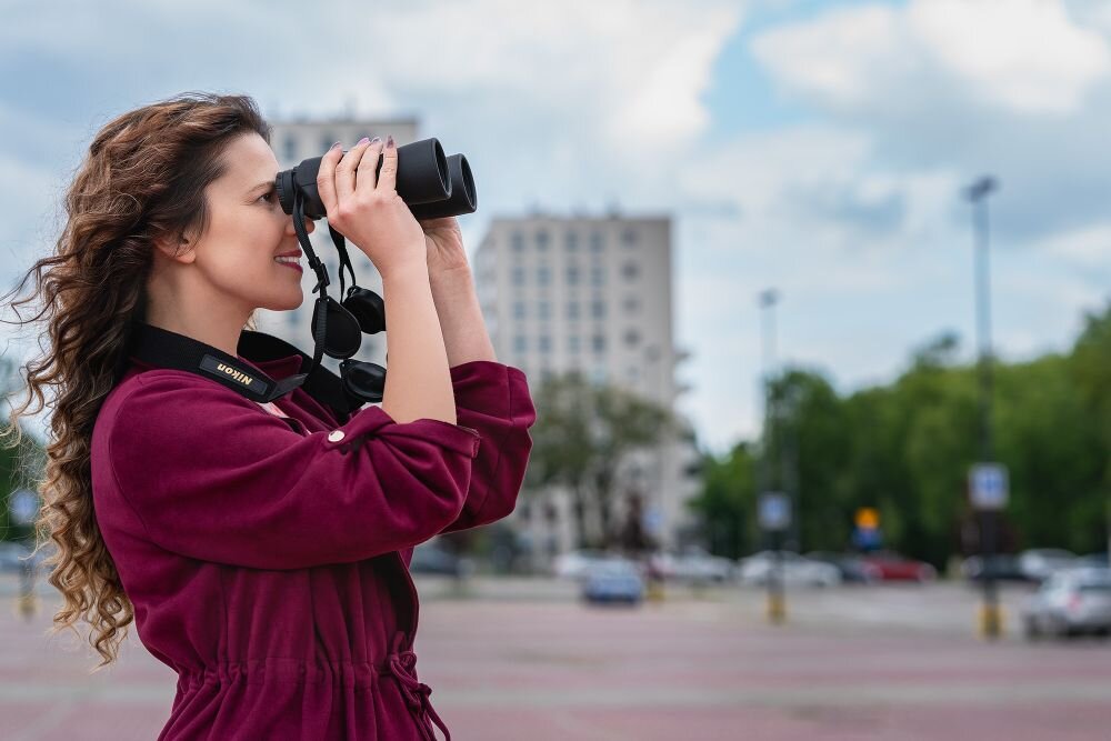 Lornetka NIKON Action EX 12x50 CF optyka waga konstrukcja ogniskowa zoom przybliżenie dioptria muszle oczne obiektywy soczewki pryzmat powłoka gwint okulary obserwacja przyroda sport powiększenie