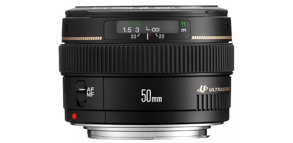Obiektyw CANON EF 50 mm f-1.4 USM ogniskowa AF mocowanie przysłona zdjęcia