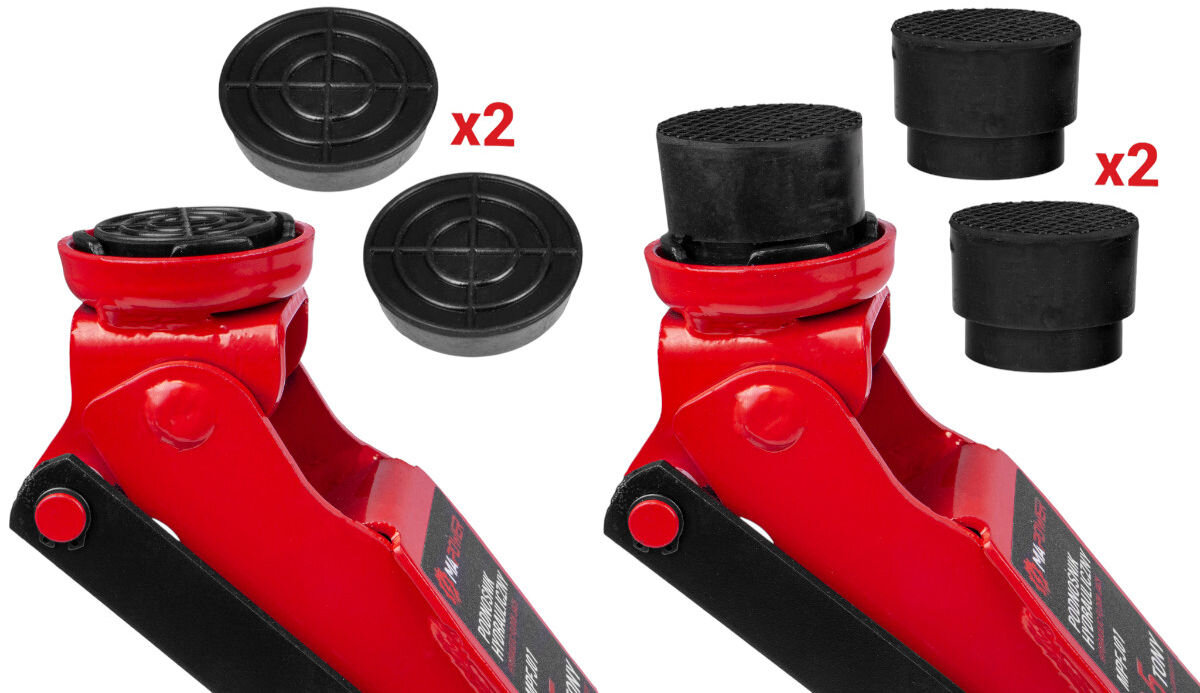 Podnośnik hydrauliczny MAPOWER MPFJ01 2500 kg, Mobilność i komfort pracy, Wizualizacja lewarka od boku z prawej strony