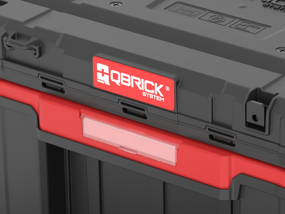 Skrzynka narzędziowa QBRICK System One Drawer 3 Toolbox 2.0 pojemność 32,5L 18kg rygiel stalowy kłódka etykieta M8 personalizacja