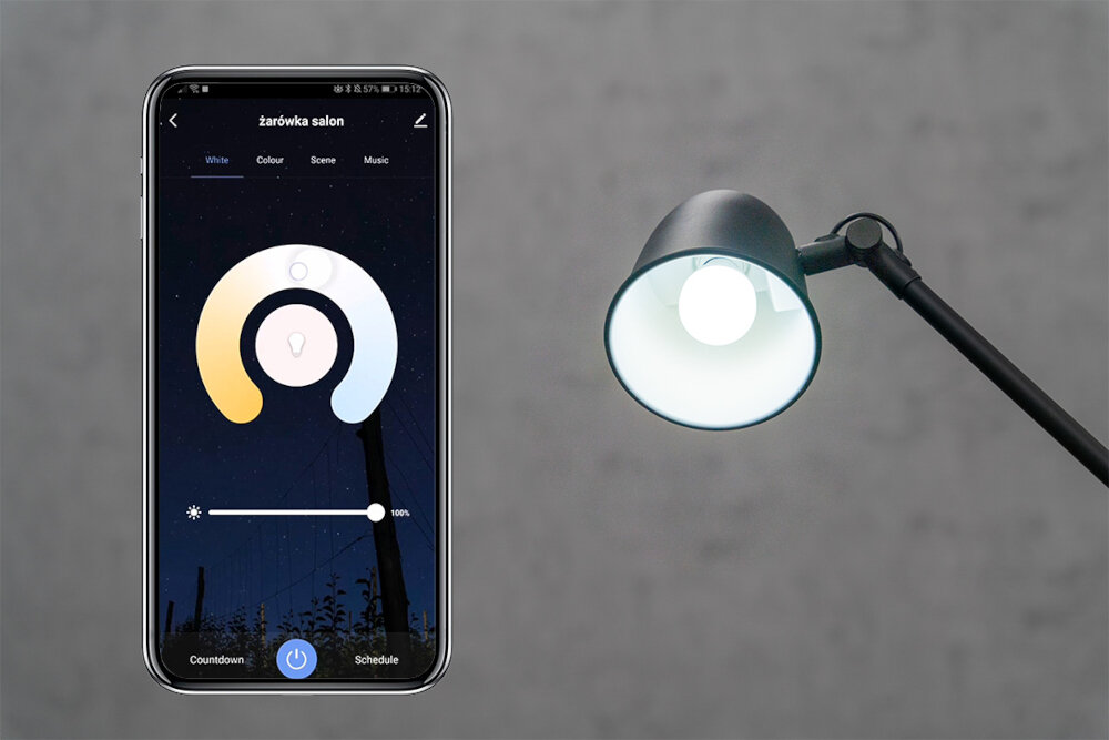 Inteligentna żarówka LED SETTI+ SL327RGB 14W E27 Wi-Fi zdalne sterowanie aplikacja